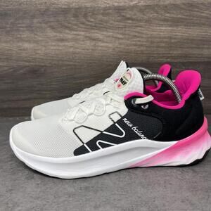 New Balance Fresh Foam Roav V2 Running Shoes Womens Size 9.5 White Pink WROAVSW2